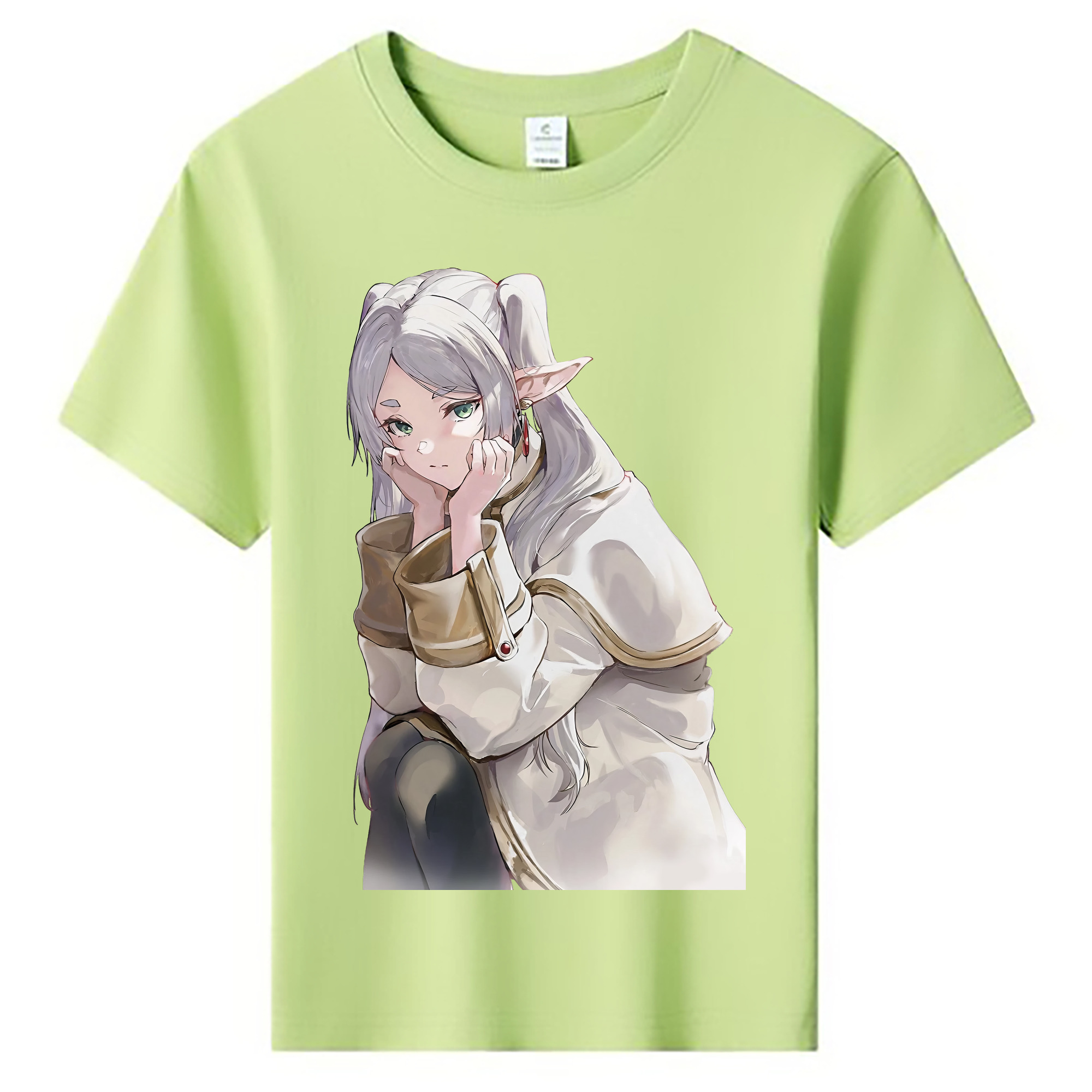 （画像用） 葬送のフリーレン Frieren 綿100％キッズTシャツ（フロントプリント）